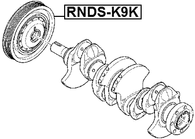 RNDS-K9K - CRANKSHAFT PULLEY K9K/K4M