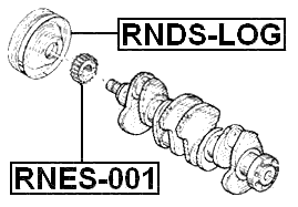 RNES-001 - CRANKSHAFT TIMING PULLEY