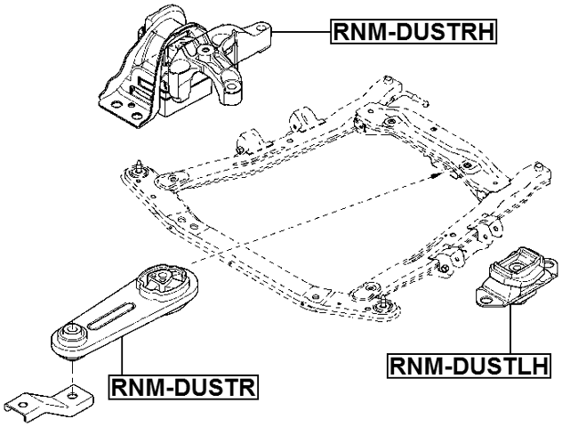 RNM-DUSTLH - TRANSMISSION MOUNT
