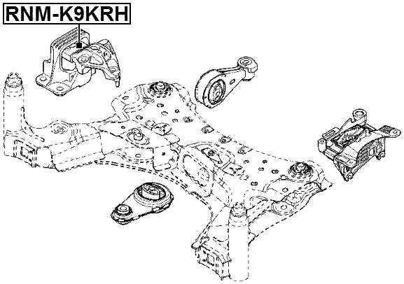 RNM-K9KRH - RIGHT ENGINE MOUNT (HYDRO)