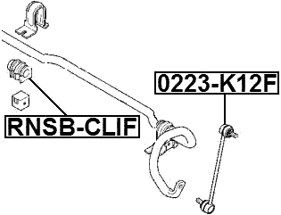 RNSB-CLIF - FRONT STABILIZER BAR BUSH D20.5
