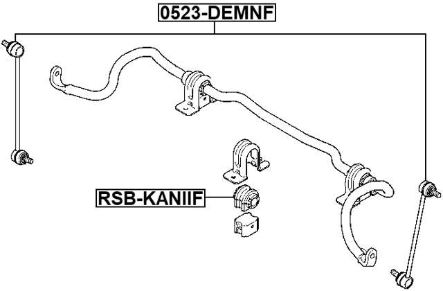 RNSB-KANIIF - FRONT STABILIZER BAR BUSH D20