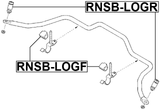 RNSB-LOGF - FRONT STABILIZER BAR BUSH D31