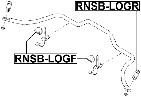 RNSB-LOGF - FRONT STABILIZER BAR BUSH D31