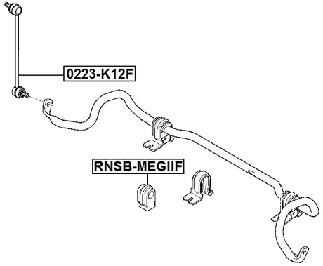 RNSB-MEGIIF - FRONT STABILIZER BAR BUSH D18.5