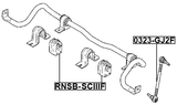 RNSB-SCIIIF - FRONT STABILIZER BAR BUSH D22