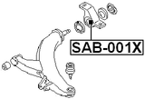 SAB-001X - REAR BUSHING, FRONT CONTROL ARM
