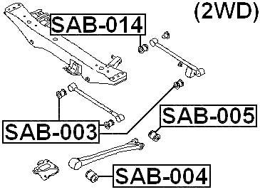 SAB-005 - REAR TRAILING ROD BUSHING