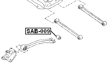 SAB-009 - REAR TRAILING ROD BUSHING