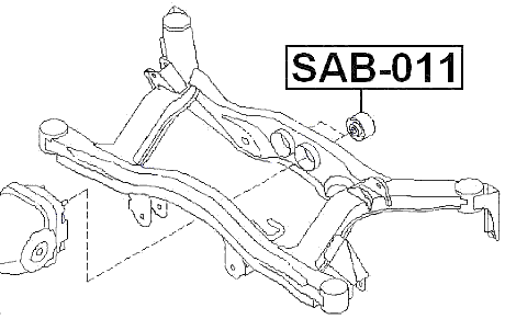 SAB-011 - REAR CROSSMEMBER BUSHING