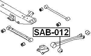 SAB-012 - BUSHING, REAR TRAILING ARM