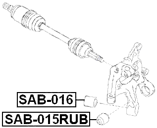 SAB-015RUB - REAR KNUCKLE BUSHING