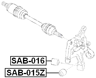SAB-015Z - REAR KNUCKLE FLOATING BUSHING