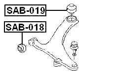 SAB-019 - REAR BUSHING, FRONT CONTROL ARM