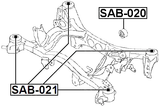 SAB-020 - REAR CROSSMEMBER BUSHING