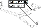SAB-B11F - DIFFERENTIAL MOUNT BUSHING
