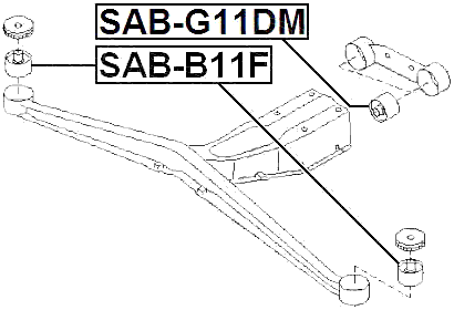 SAB-B11F - DIFFERENTIAL MOUNT BUSHING