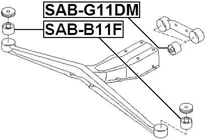 SAB-G11DM - DIFFERENTIAL MOUNT BUSHING