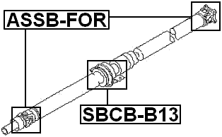 SBCB-B13 - DRIVE SHAFT BEARING