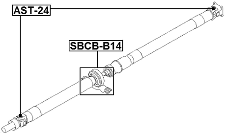 SBCB-B14 - DRIVE SHAFT BEARING (REPAIR KIT)