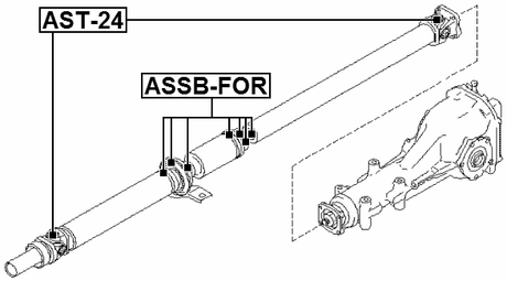 SBCB-G11 - DRIVE SHAFT BEARING (REPAIR KIT)
