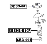 SBD-001 - FRONT SHOCK ABSORBER JOUNCE BUMPER