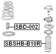 SBD-002 - REAR SHOCK ABSORBER JOUNCE BUMPER