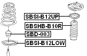 SBD-003 - REAR SHOCK ABSORBER JOUNCE BUMPER