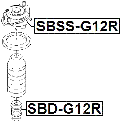 SBD-G12R - REAR SHOCK ABSORBER JOUNCE BUMPER