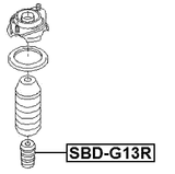 SBD-G13R - REAR SHOCK ABSORBER JOUNCE BUMPER