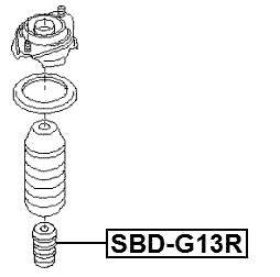 SBD-G13R - REAR SHOCK ABSORBER JOUNCE BUMPER