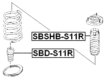 SBD-S11R - REAR SHOCK ABSORBER JOUNCE BUMPER