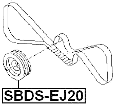 SBDS-EJ20 - CRANKSHAFT PULLEY EJ20