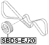 SBDS-EJ20 - CRANKSHAFT PULLEY EJ20