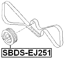 SBDS-EJ251 - CRANKSHAFT PULLEY EJ251