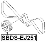 SBDS-EJ251 - CRANKSHAFT PULLEY EJ251