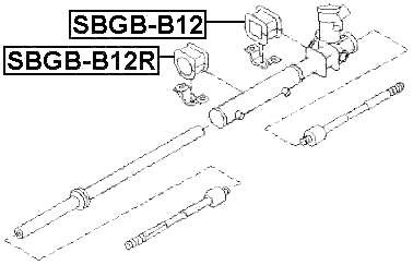 SBGB-B12 - GROMMET STEERING RACK HOUSING