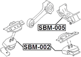 SBM-005 - REAR ENGINE MOUNT AT