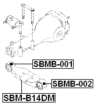 SBM-B14DM - REAR DIFFERENTIAL MOUNT