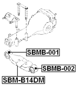 SBM-B14DM - REAR DIFFERENTIAL MOUNT