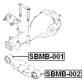 SBMB-002 - DIFFERENTIAL MOUNT BUSHING (HYDRO)