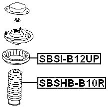 SBSHB-B10R - REAR SHOCK ABSORBER BOOT
