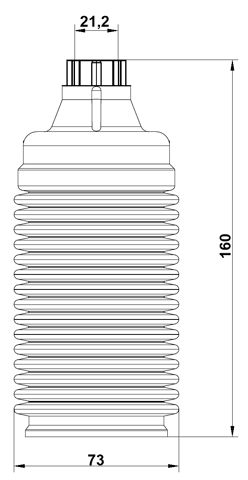 SBSHB-B13R-KIT - REAR SHOCK ABSORBER BOOT