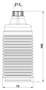 SBSHB-B13R-KIT - REAR SHOCK ABSORBER BOOT