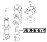 SBSHB-B9R - REAR SHOCK ABSORBER BOOT