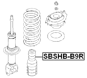 SBSHB-B9R - REAR SHOCK ABSORBER BOOT