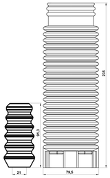 SBSHB-S11R-KIT - BOOT WITH JOUNCE BUMPER REAR SHOCK ABSORBER KIT