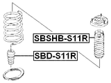 SBSHB-S11R - REAR SHOCK ABSORBER BOOT