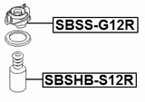 SBSHB-S12R - BOOT WITH JOUNCE BUMPER REAR SHOCK ABSORBER