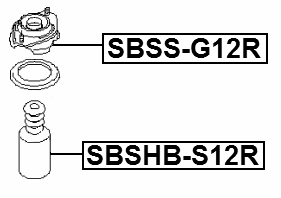 SBSHB-S12R - BOOT WITH JOUNCE BUMPER REAR SHOCK ABSORBER
